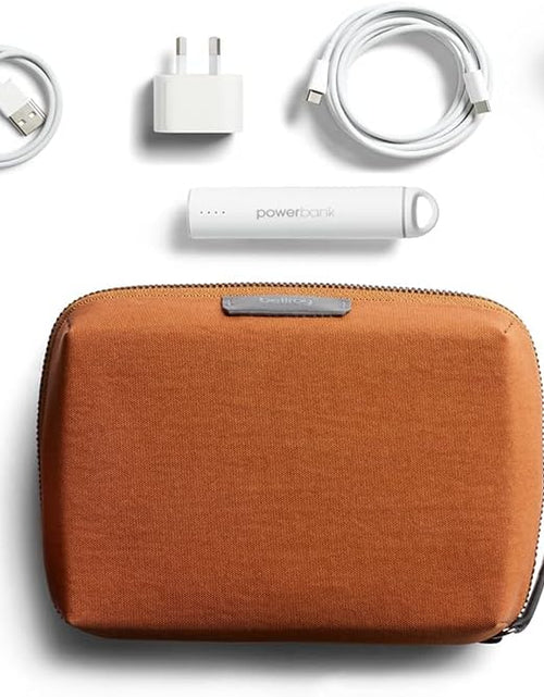 Load image into Gallery viewer, Tech Kit Compact (Tech Accessories Organizer, Zipper Pouch) - Bronze
