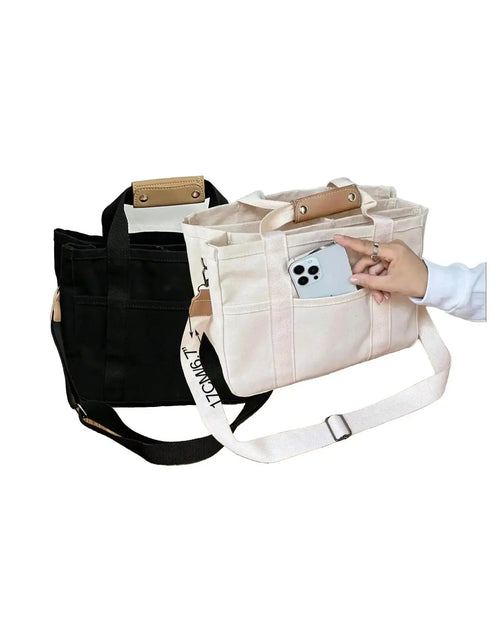 Load image into Gallery viewer, Large Capacity with Removable Bottom Canvas Tote Bag
