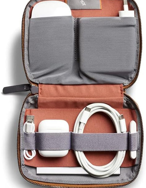 Load image into Gallery viewer, Tech Kit Compact (Tech Accessories Organizer, Zipper Pouch) - Bronze
